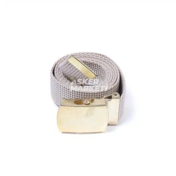 Kum Beji Makaralı Örme Palaska Kemer