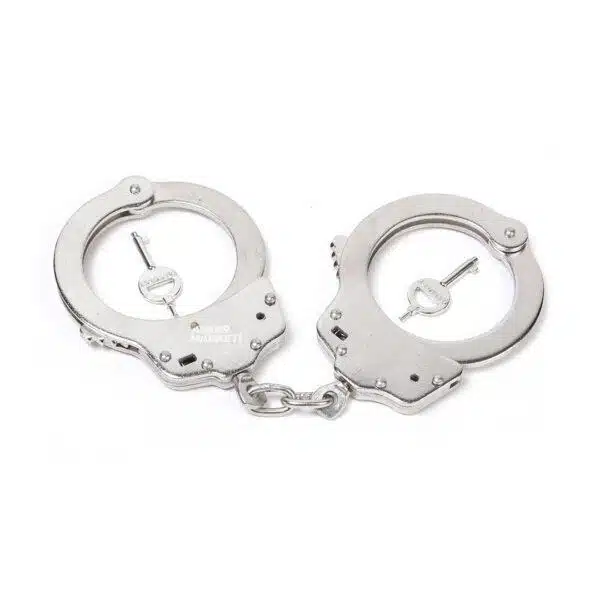 Masolet Çift Anahtarlı Zincirli Polis Kelepçe