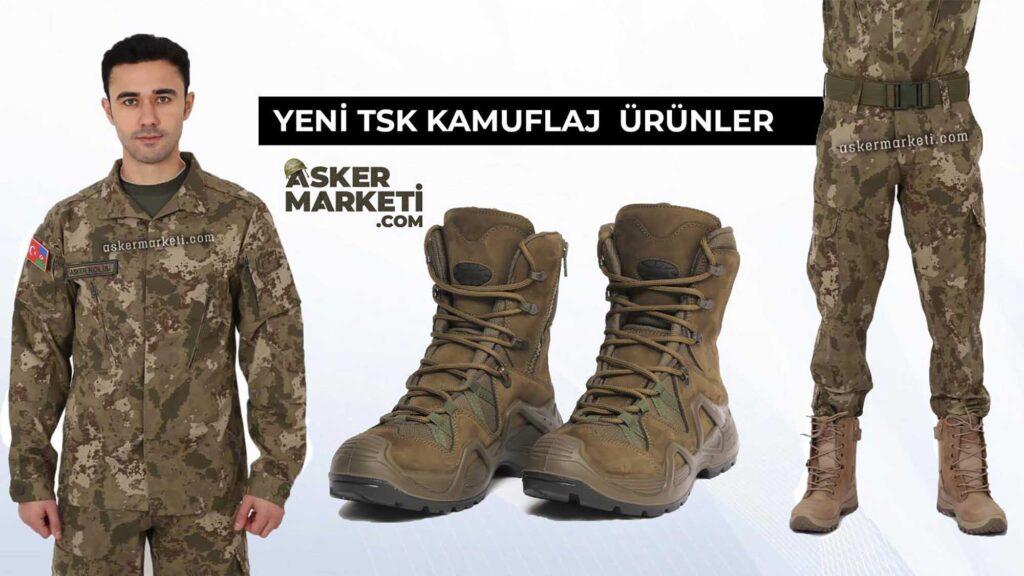 yeni tsk kamuflaj gomlek pantolon askeri bot askeri malzeme
