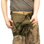 Haki Üçgen Silah Çantası – Omuz Bacak Askılı - Görsel 2