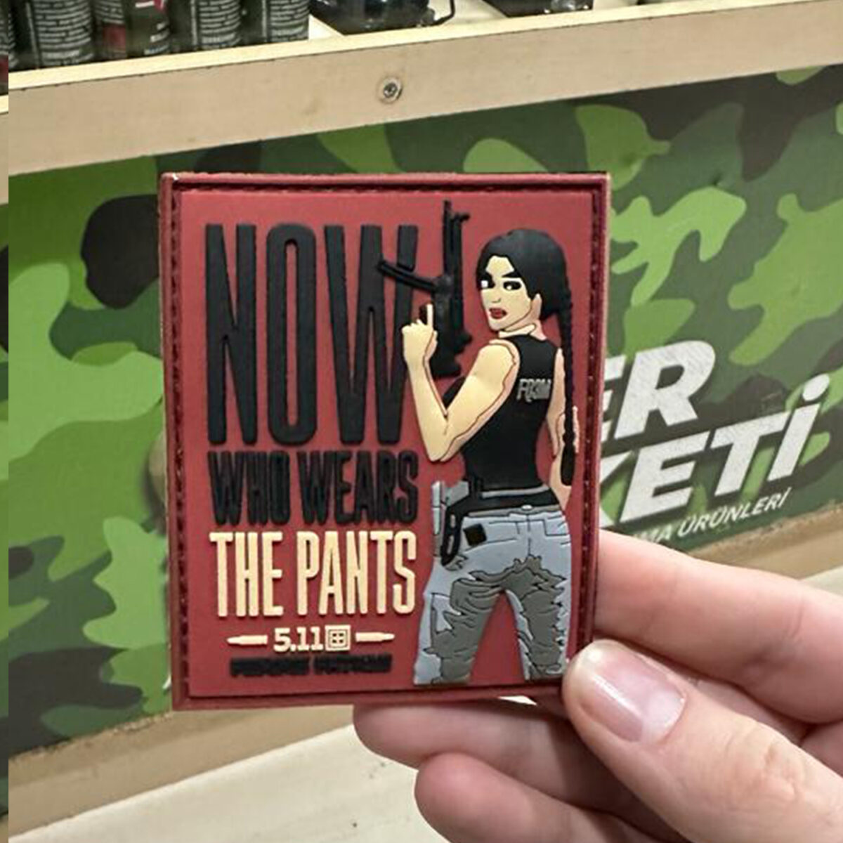 Now Who Wears The Pants Tactical Patch