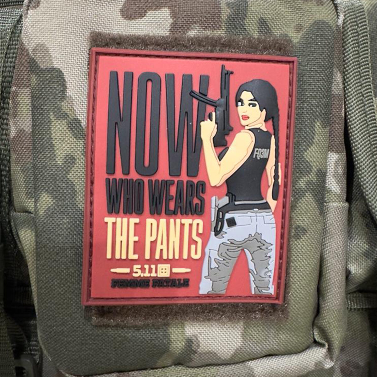Now Who Wears The Pants Tactical Patch 3