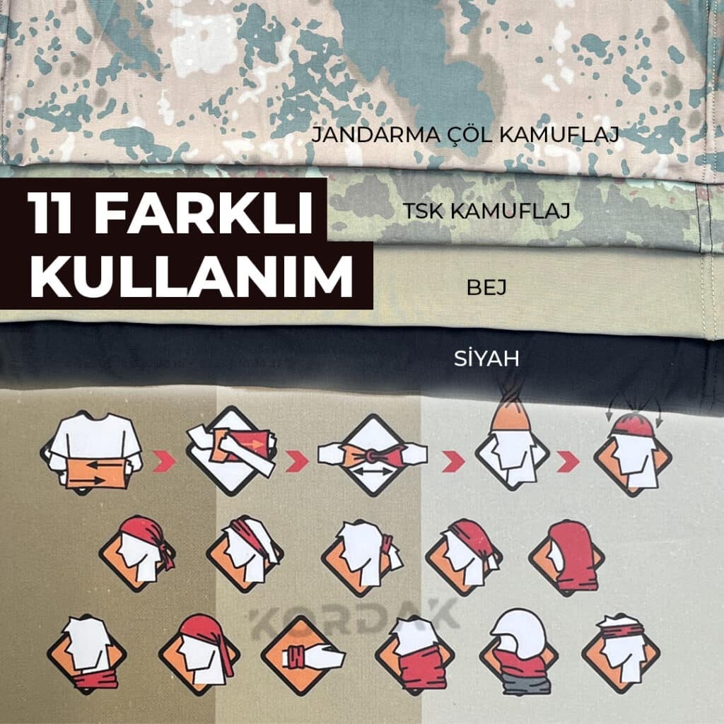 BUFF BAF RENKLERI askeri band kullanimi