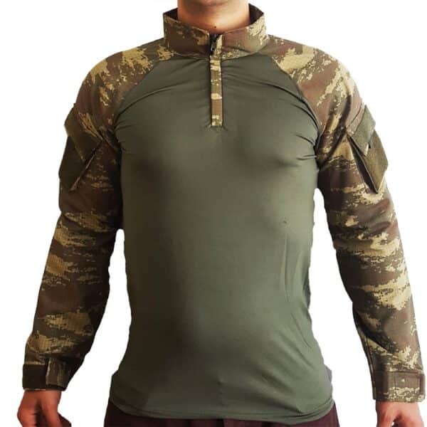 Kamuflaj Combat Tactical Uzun Kol Tişört