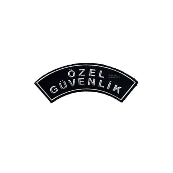 Ozel Guvenlik Yazili Kol armasi