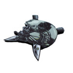 Skull Blades kafatasi bicak pec patch arma yama cirt cirtli modeller