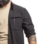 siyah Flexible Esnek Hafif Taktik Gomlek tactical6