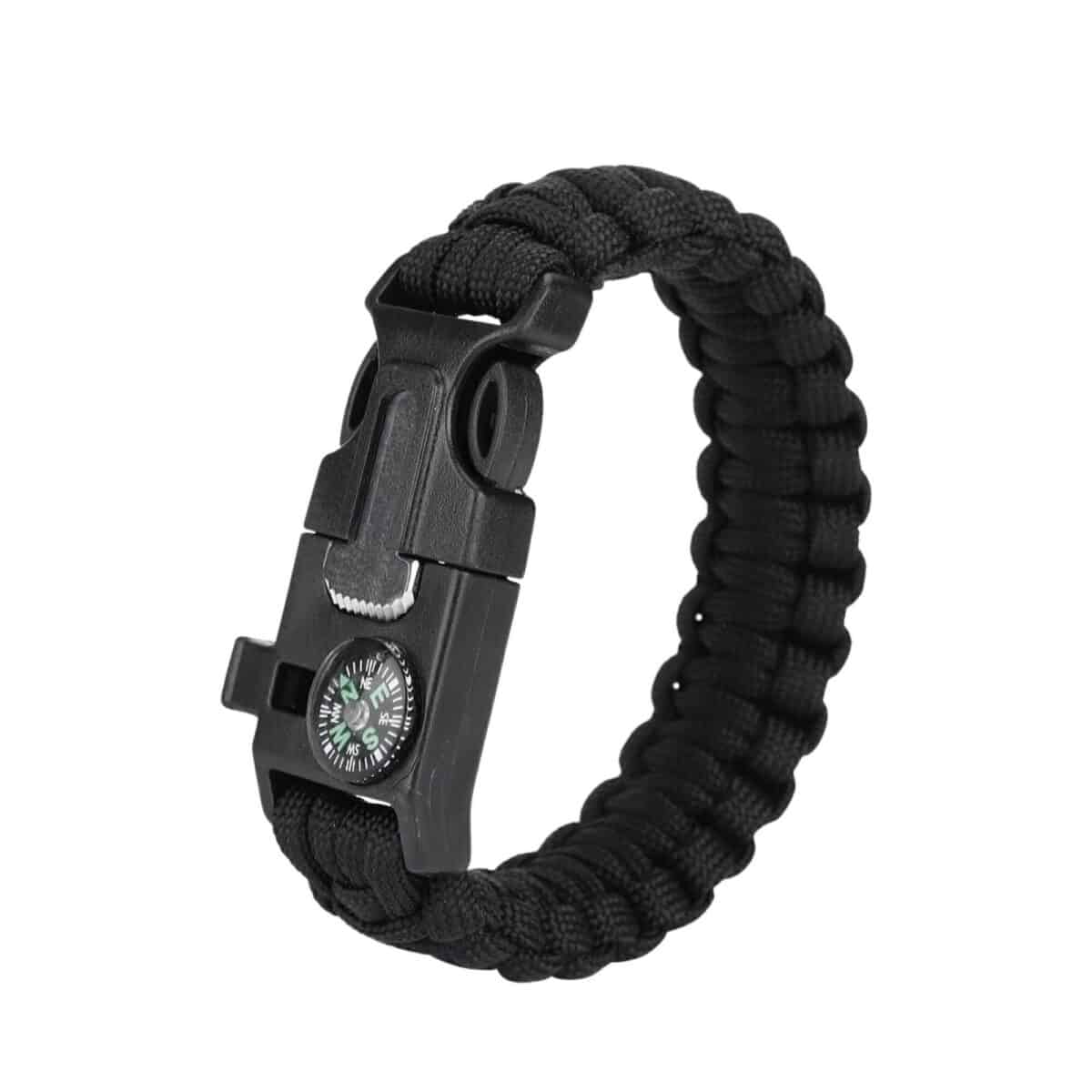 6 Fonksiyonlu Paracord Siyah Hayatta Kalma Bilekliği1 6 Fonksiyonlu Paracord Siyah Hayatta Kalma Bilekliği1