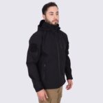 Taktik Askeri Siyah Softshell Mont
