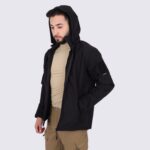 Taktik Askeri Siyah Softshell Mont