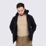Taktik Askeri Siyah Softshell Mont