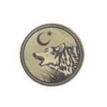 Ay yildizli kurt pec patch arma sticker bej1