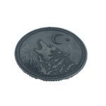 Ay yildizli kurt pec patch arma sticker gri fume