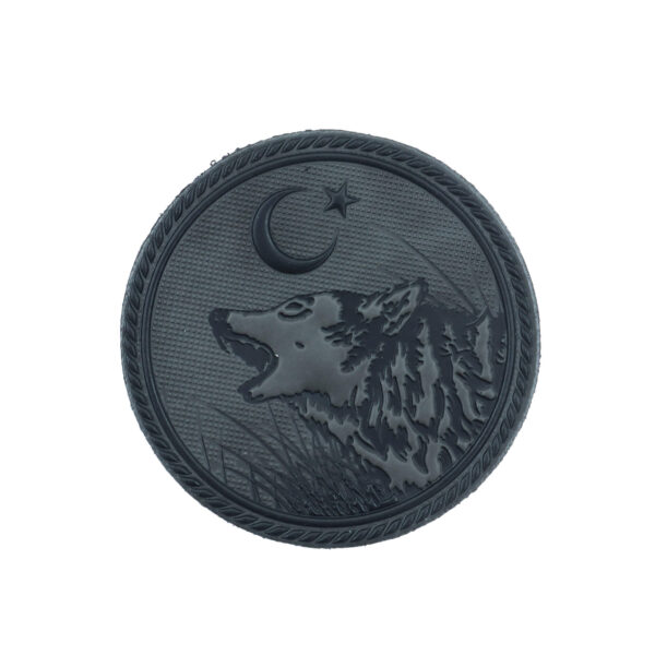 Ay yildizli kurt pec patch arma sticker gri fume1