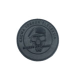 kacma yorgun oleceksin pec arma sticker patch gri fume