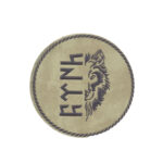 kurt gokturkce turk yazili pec arma sticker patch bej