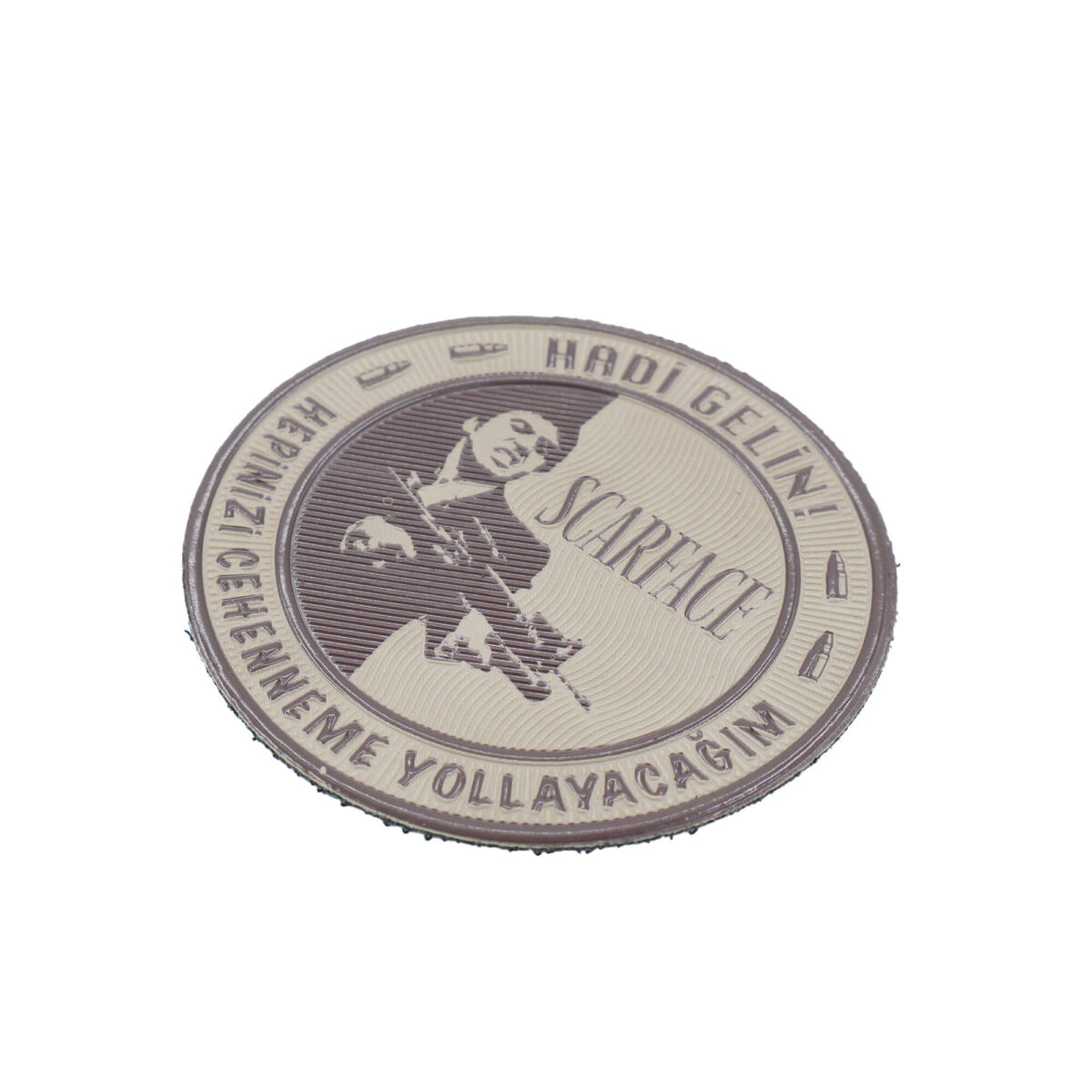 scarface-hadi-gelin-pec-arma-patch-sticker-bej scarface hadi gelin pec arma patch sticker bej