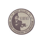 scarface hadi gelin pec arma patch sticker bej1
