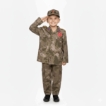 çocuk kamuflaj asker