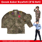 kapak askeri kamuflaj cocuk asker kiyafeti tsk yaslaragore
