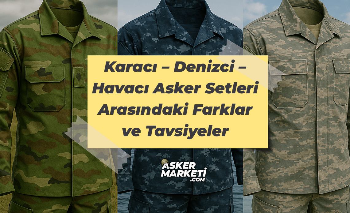 Karacı – Denizci – Havacı Asker Setleri Arasındaki Farklar ve Tavsiyeler 1 Karacı – Denizci – Havacı Asker Setleri Arasındaki Farklar ve Tavsiyeler