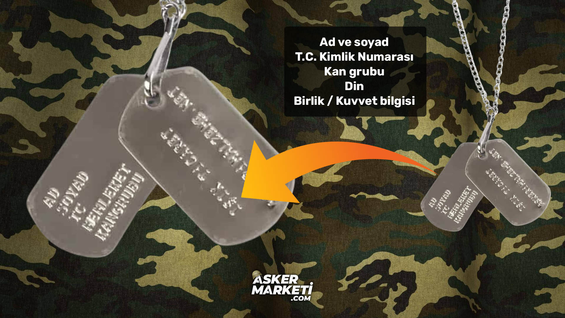 Asker Künyesi Örneği, Anlamı ve Satın Alınacak Yer 1 Asker Künyesi Örneği ve Künyede Olanlar