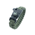 Pusulalı Bıçaklı Haki Paracord Bileklik M311
