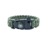Pusulalı Bıçaklı Haki Paracord Bileklik M316