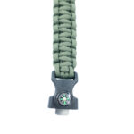 Pusulalı Bıçaklı Haki Paracord Bileklik M317