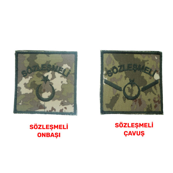 TSK sozlesmeli onbasi cavus rutbe omuz