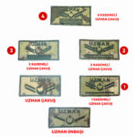 tsk askeri kucuk rutbe uzman cavus tisort combat mini