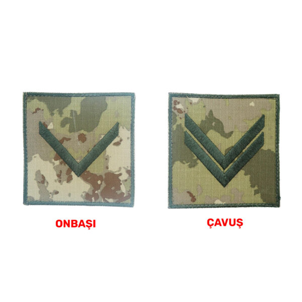 tsk askeri onbasi cavus omuz rutbesi cirtlİ