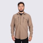 Bej Taktik Gömlek