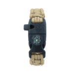 Pusulalı Bıçaklı bej Paracord Bileklik Model37