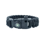 Pusulalı Bıçaklı siyah Paracord Bileklik Model3 3