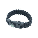 Pusulalı Bıçaklı siyah Paracord Bileklik Model3 5