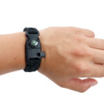 Pusulalı Bıçaklı siyah Paracord Bileklik Model3 9