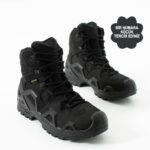 Single Sword Hakiki Deri Siyah Su Geçirmez Askeri Bot (SS611)