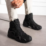 Single Sword Hakiki Deri Siyah Su Geçirmez Askeri Bot (SS611)3