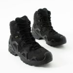 Single Sword Hakiki Deri Siyah Su Geçirmez Askeri Bot (SS611)6