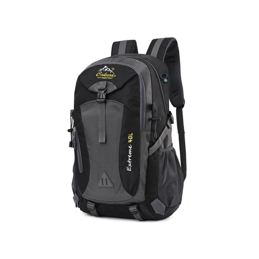 cakard 40 litre seyahet cantasi dagci su gecirmez siyah