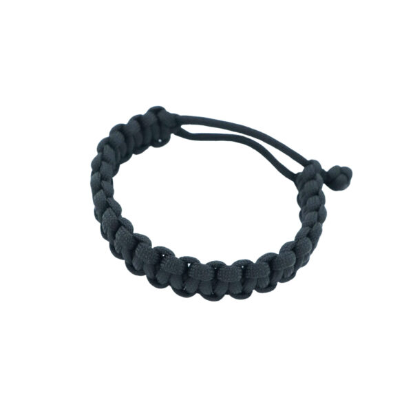 siyah Ayarlanabilir Haki Paracord Bileklik Düz M1 6