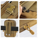 Taktik Bej Modüler Molle Telefon ve Çok Amaçlı Taşıma Çantası