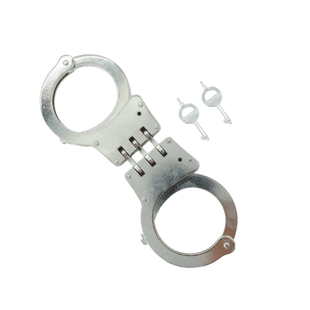 gümüş menteşeli kelepçe