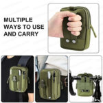 Taktik Haki Modüler Molle Telefon ve Çok Amaçlı Taşıma Çantası