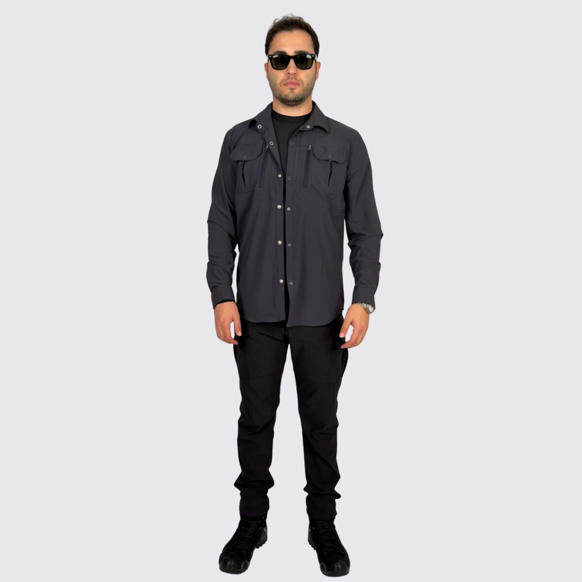 antrasit-taktik-gomlek-siyah-pantolon-taktik-kombin antrasit taktik gomlek siyah pantolon taktik kombin