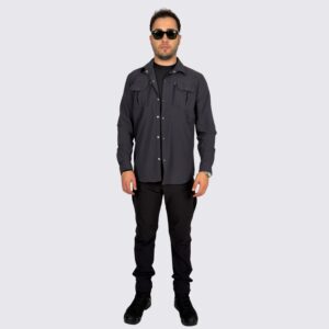 antrasit taktik gomlek siyah pantolon taktik kombin