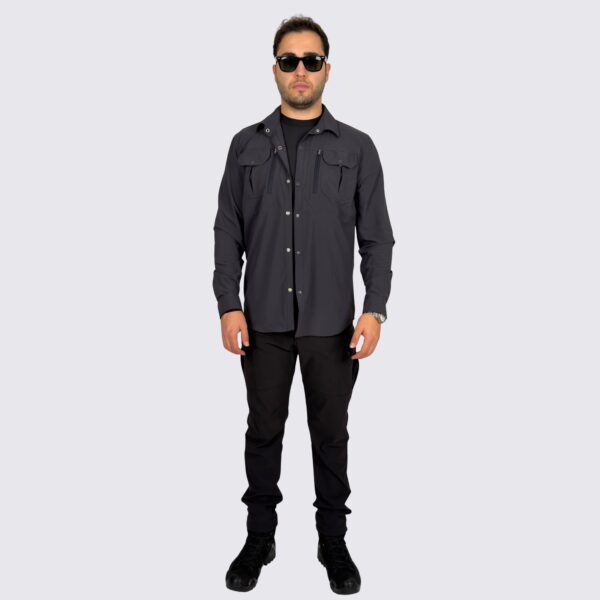 antrasit taktik gomlek siyah pantolon taktik kombin