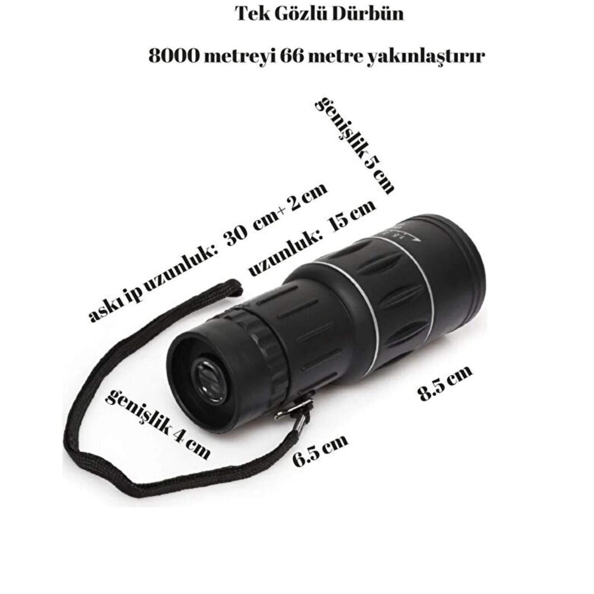 Gold Kama KL 15 70X70 Siyah renkli Tek Gözlü Kauçuk El Dürbünü 4