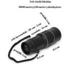 Gold Kama KL 15 70X70 Siyah renkli Tek Gözlü Kauçuk El Dürbünü 4